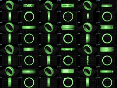 3DM 52 MENS RING FILES 3D Model Pack