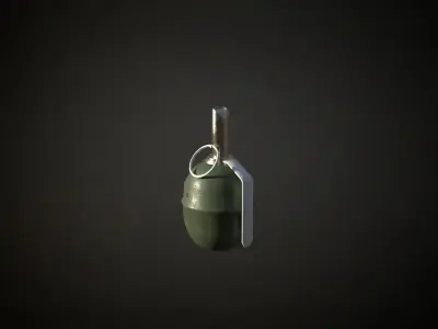 Rgd-5 soviet hand grenade Low-poly 3D model