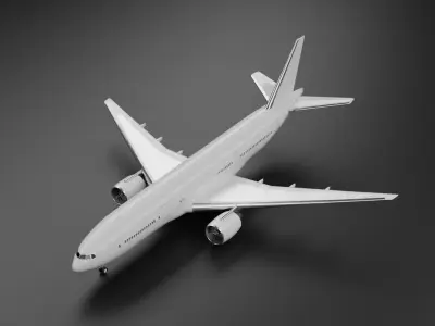 Boeing 777-200ER 3D model purchase
