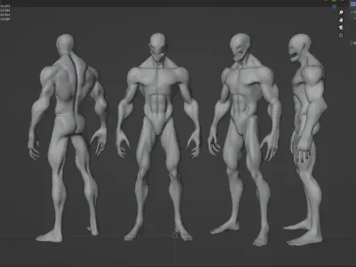 Alien Character 3D model buy
