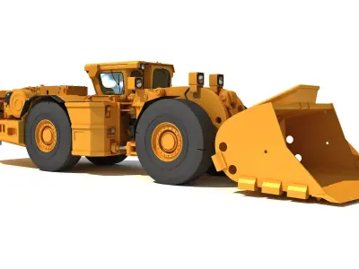 Underground Hard Rock Dump Loader 3D model