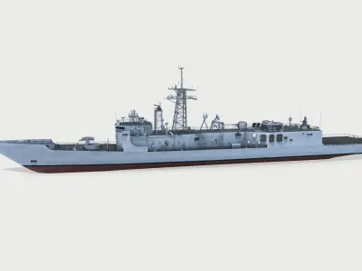 USS Simpson FFG-56 Low-poly 3D model