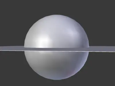 Blackhole circle Free low-poly 3D model