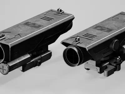 NcSTAR Delta 4X30 Rifle Scope 5 Low-poly 3D model