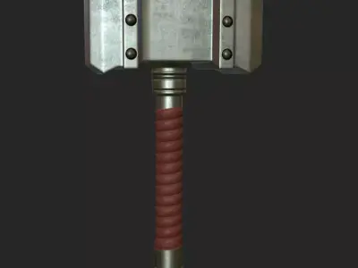 Stylized Hammer Low-poly 3D model