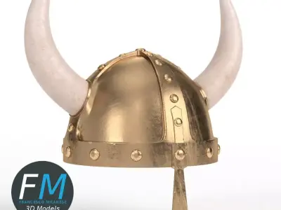 Viking helmet 3D model purchase