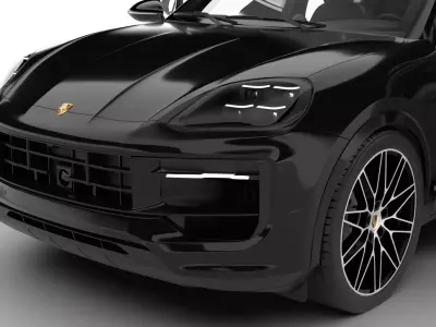 Porsche Cayenne E-Hybrid Black Edition HQ 2025 3d model 3D model