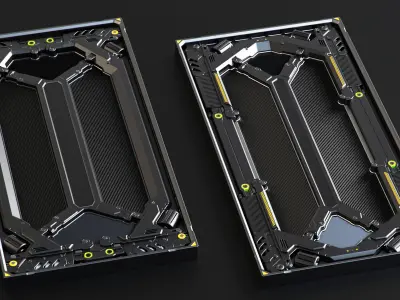 SciFi Panels set 3D model purchase