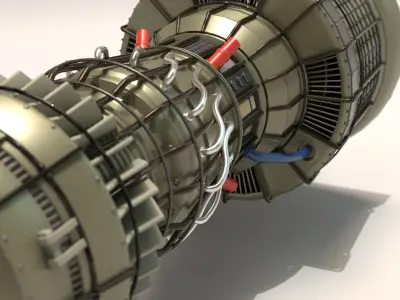 Jet Engine Concept 01 3D model