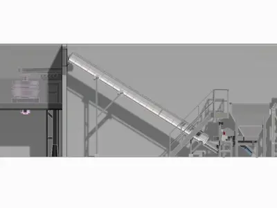 Dosing unit for packing company 3D model