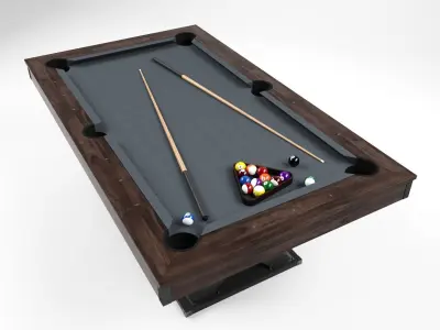 pool table 3D model purchase
