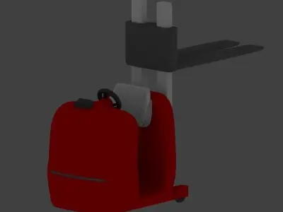 Kommissionierer forklift with backpack 3D model