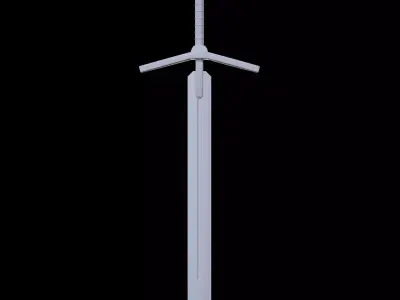HIE Clean Sword N1 Low-poly 3D model