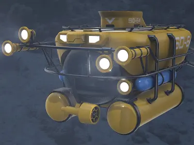 Yellow Submarine 3D model buy