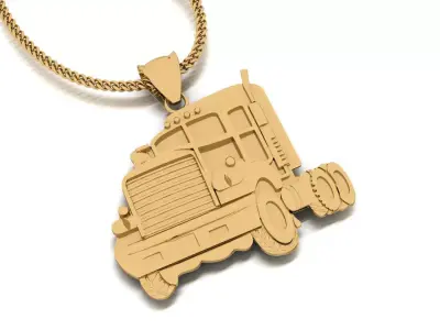 3D Truck Pendent 3D print model