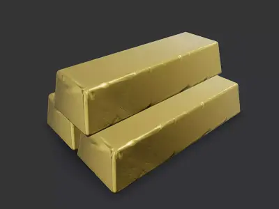 Gold Bars Bullion 3D model