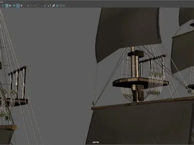 Black Pearl Low-poly 3D model