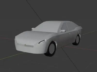 Game-ready sport car Free low-poly 3D model