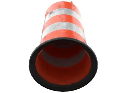 Barrel Barricade 1 Low-poly 3D model