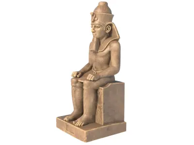 statue of Ramses 2 Low-poly 3D model
