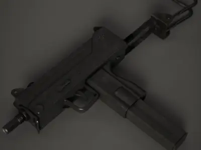 Mac 10 SMG Low-poly 3D model