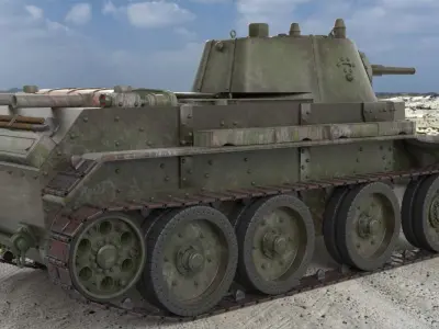 Tank BT 7 Arnold 3D model