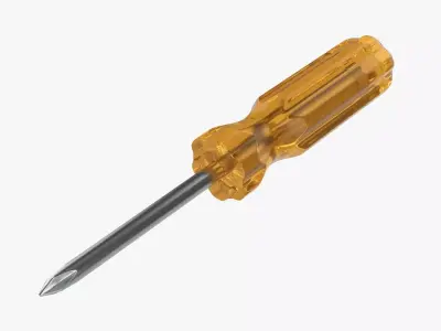 Cross head screwdriver 01 3D model