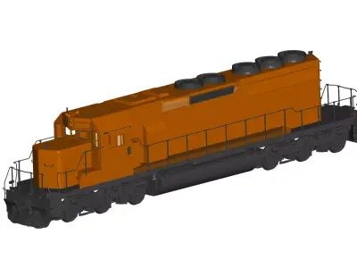locomotive  3D model get