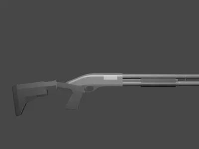 Model 870 Shotgun  3D model