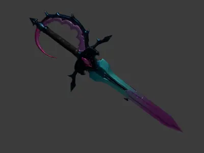 Rainbow Sword 3D model