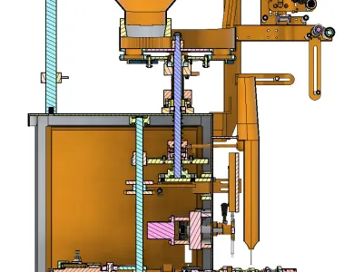 3D design modeling for compact quantitative packaging machine 3D model