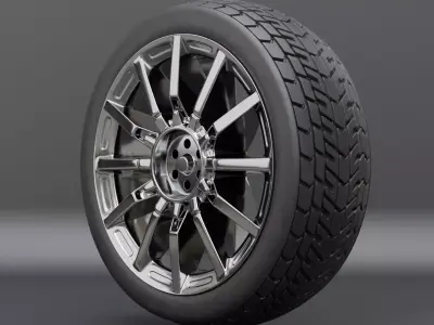 Generic car wheel N1 3D model
