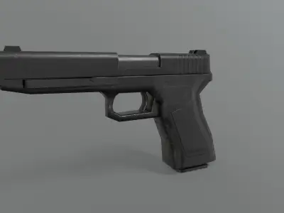 Glock Pistol - Game Ready Low-poly 3D model