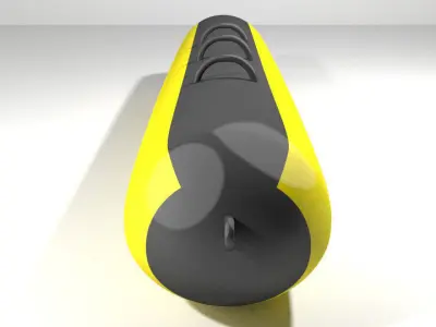 Inflatable row boat - Type 3 3D model