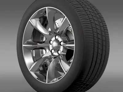 Dodge Challenger SRT wheel 3D model