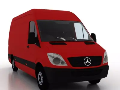 Mercedes Benz Sprinter L2H2 2009 Cargo UK 3D model