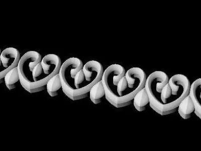 Central decor ornament for furniture Free 3D model buy