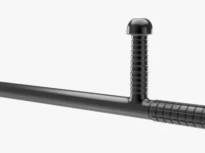 Police Baton 2 3D model