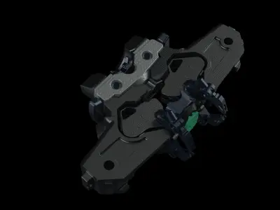 Mech part hard surface automatic 3D model
