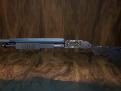 Shotgun 3D Model 3D model