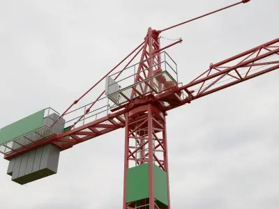 Hammerhead Tower Crane 2 - Construction Crane 3D model