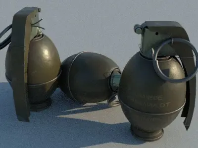 M51 GRENADE Low-poly 3D model