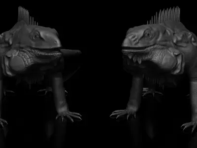 iguana Free 3D model buy