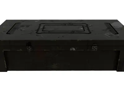 Weapon case box Low-poly 3D model