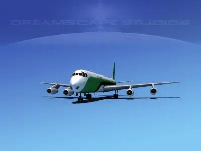Douglas DC-8-63F Affretair 3D model