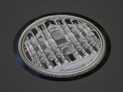 Building House Pendant Medallion 3D print model