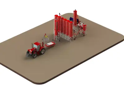 WG 4010 - STL Screw conveyor 6m 3D model