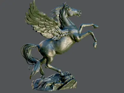 Pegasus Statue 3D model