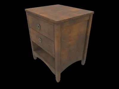 bedside table 05 3D model
