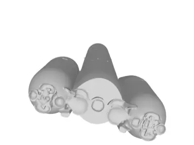 Launch Vehicle Rocket 3D Model  Free 3D model